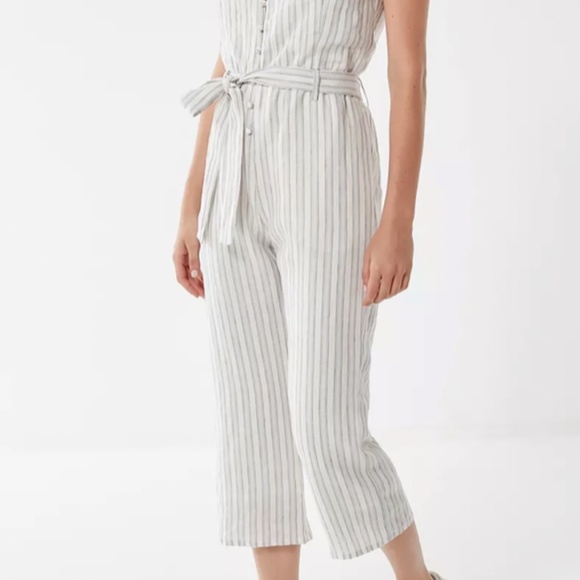 Revolve Ruffle Sleeve Striped Jumpsuit - Picture 5 of 5